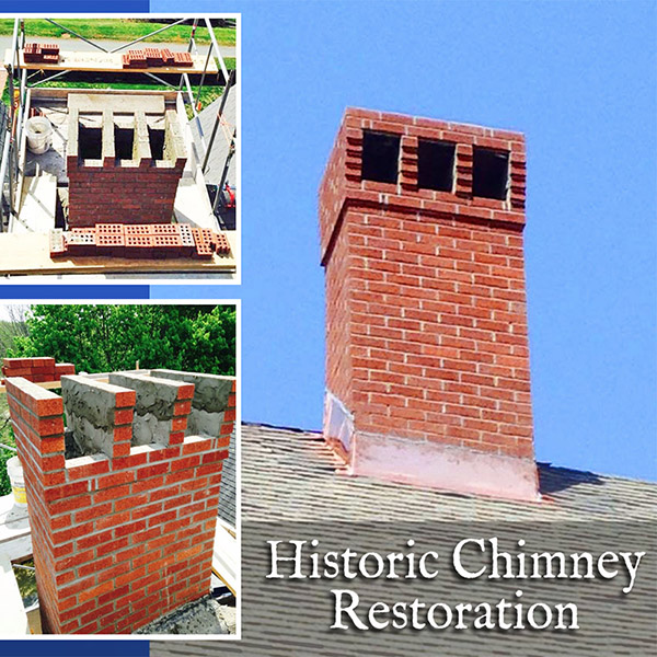 historic chimney restoration in Framingham MA