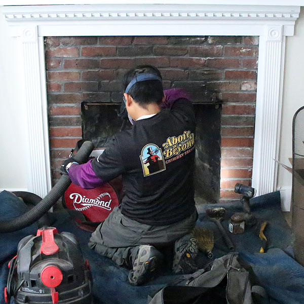 fireplace cleaning in Cohasset MA