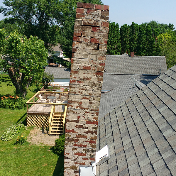 leaning chimney, norwell ma