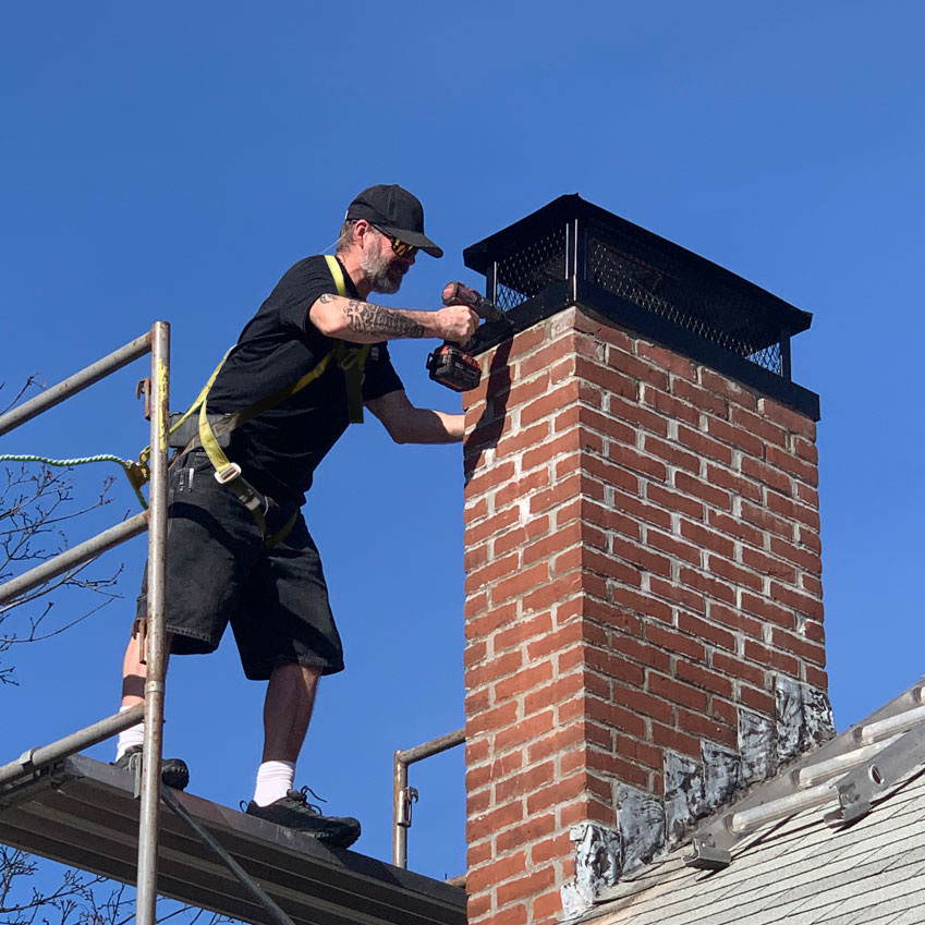 chimney cap replacement, hingham ma